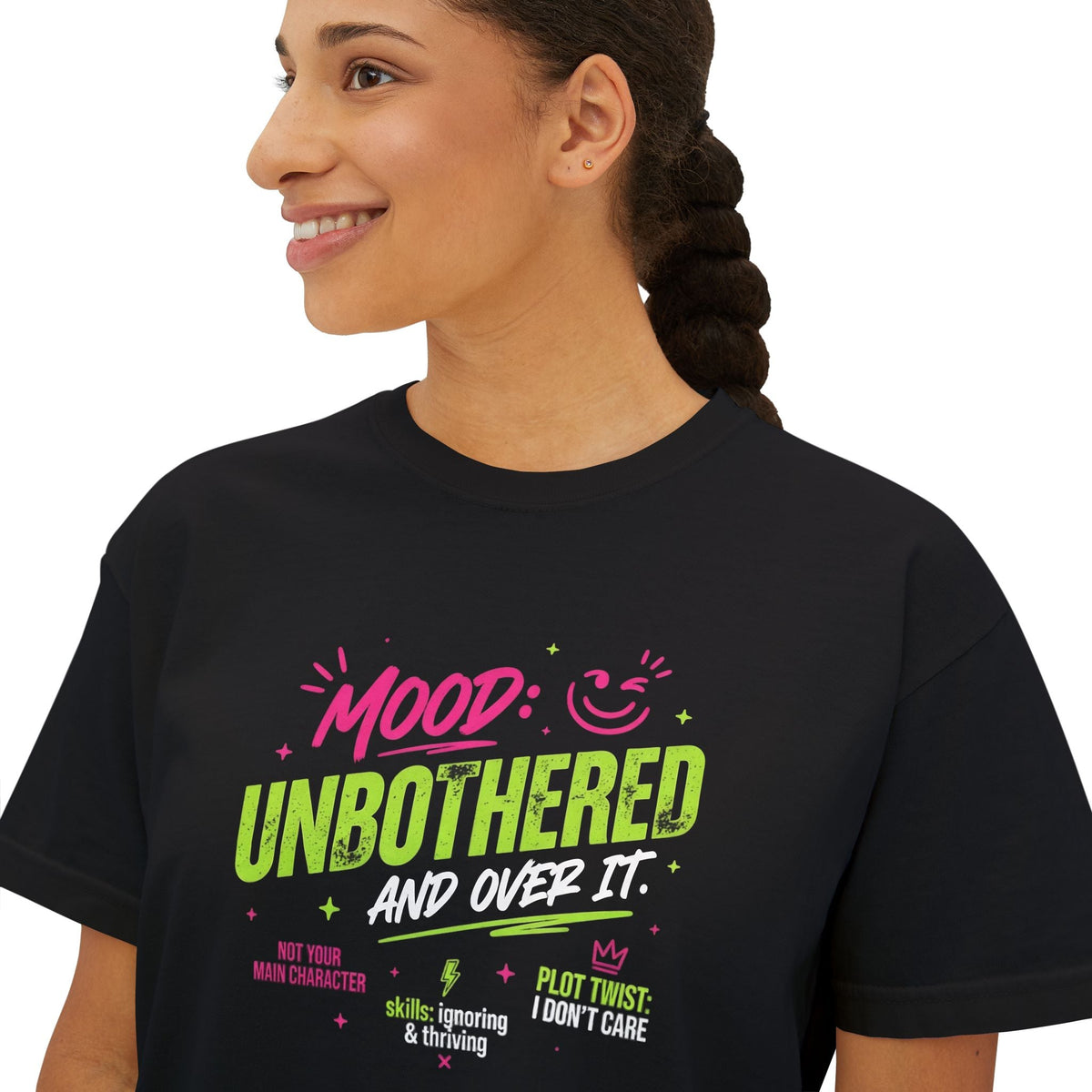 Unbothered and Thriving graphic tee