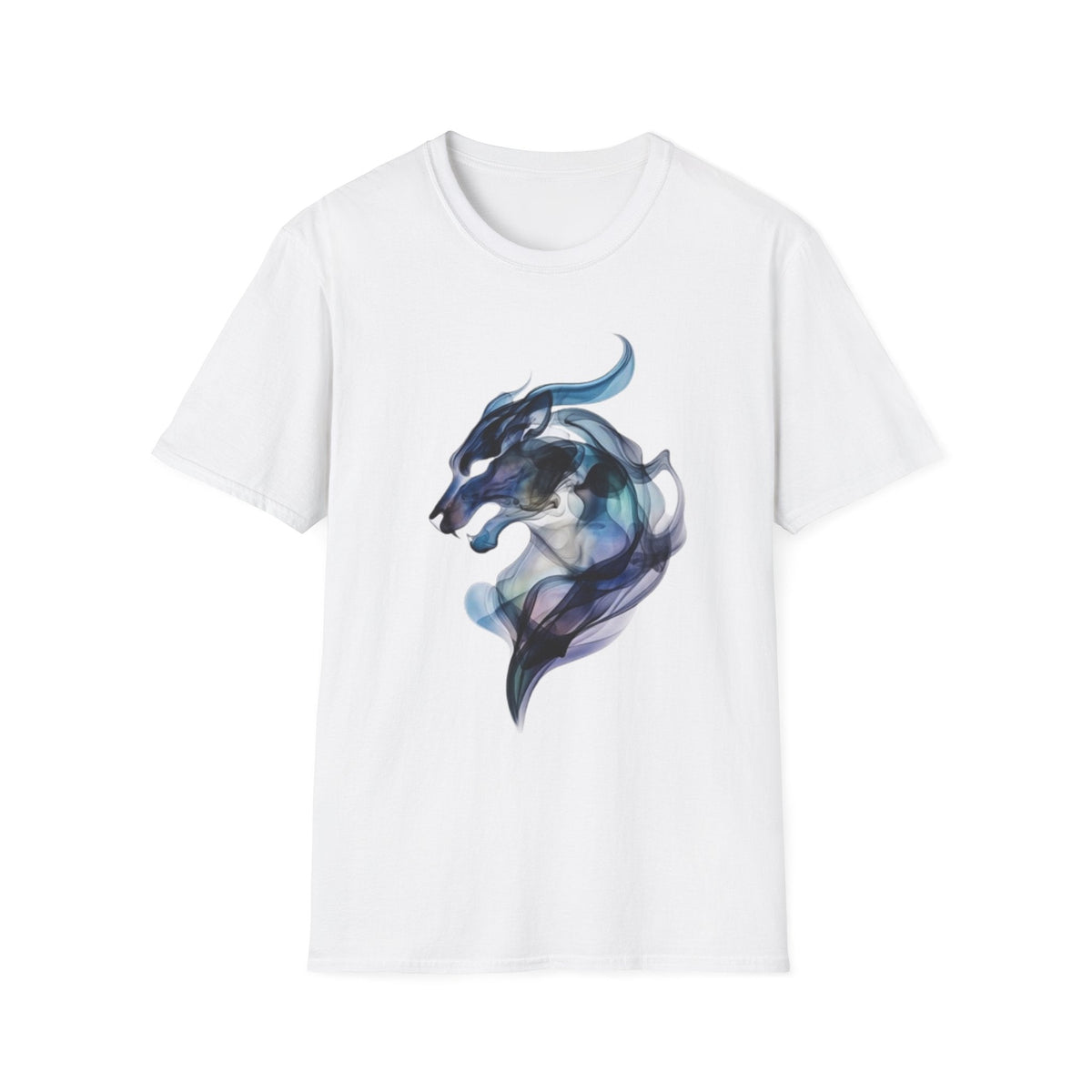Mystic smoke wolf art tee