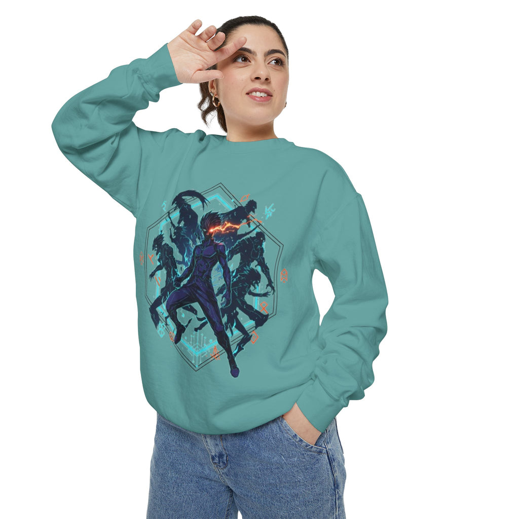 Action Squad Sweatshirt — Dynamic Shadow Fighters Graphic Crewneck