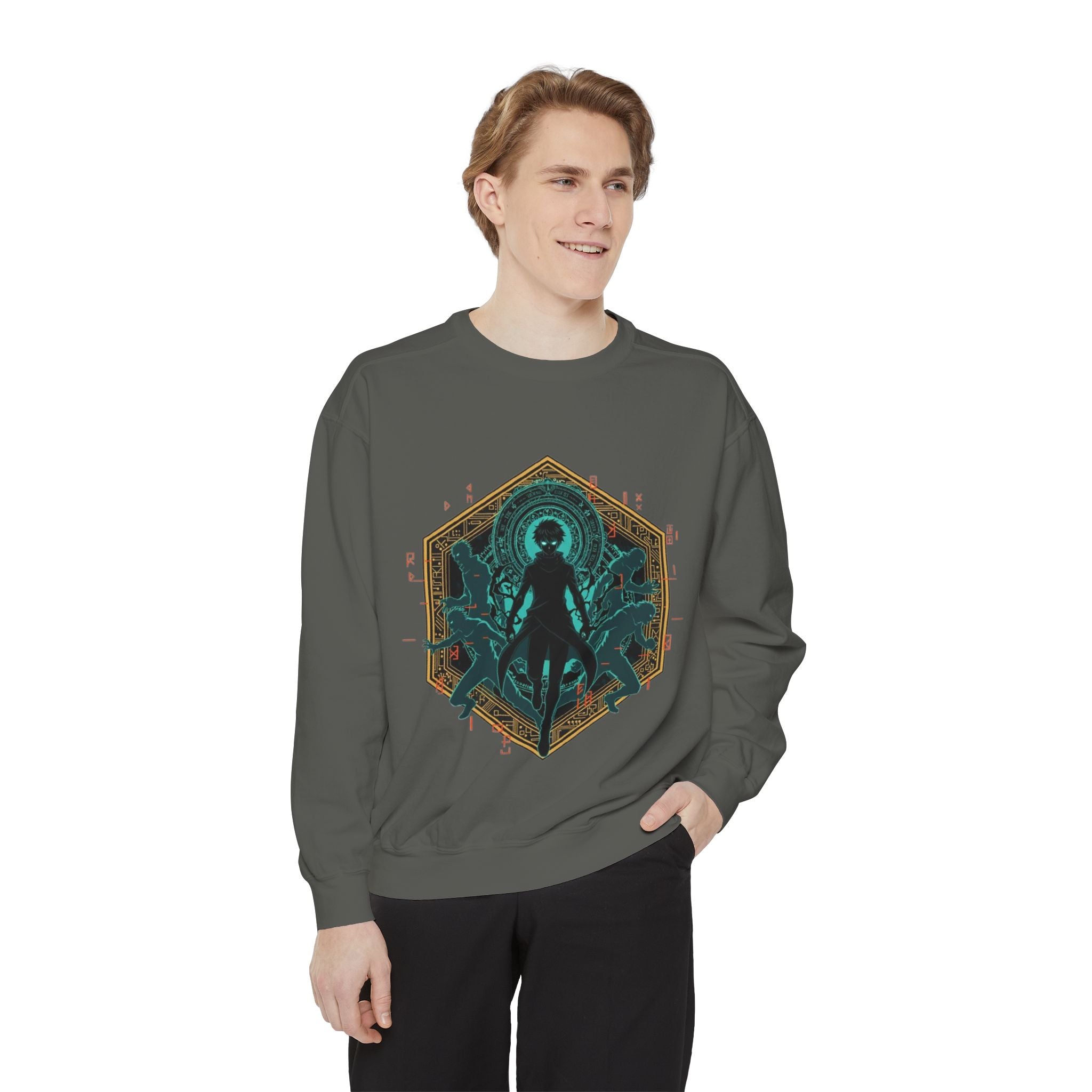 Alien Queen Graphic Sweatshirt — Cosmic Cephalopod Silhouette