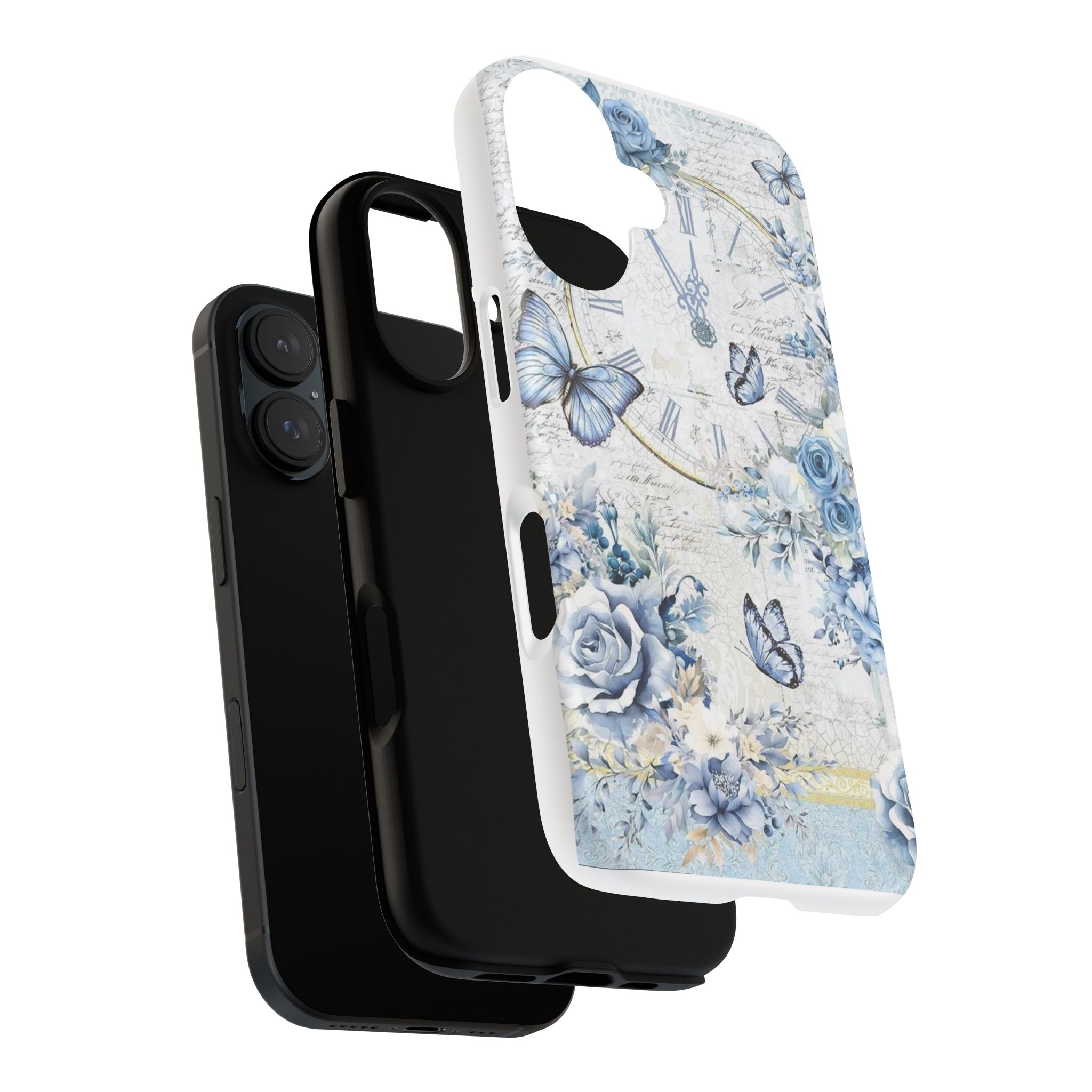 Vintage Blue Roses Tough Protective Phone Case