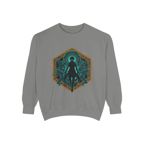 Alien Queen Graphic Sweatshirt — Cosmic Cephalopod Silhouette