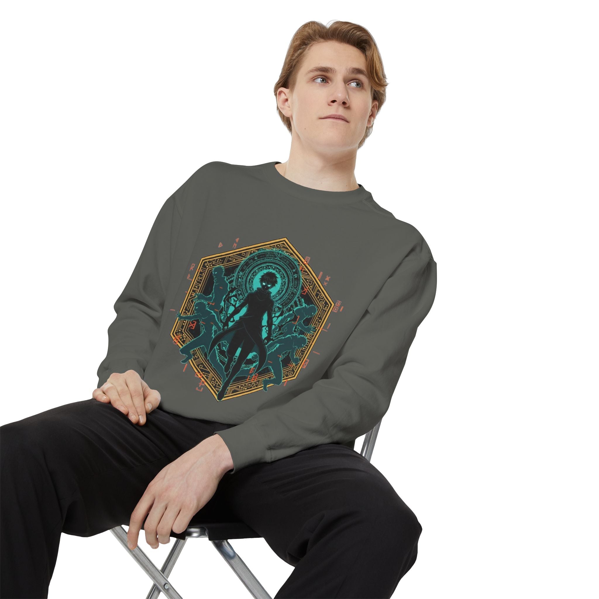 Alien Queen Graphic Sweatshirt — Cosmic Cephalopod Silhouette