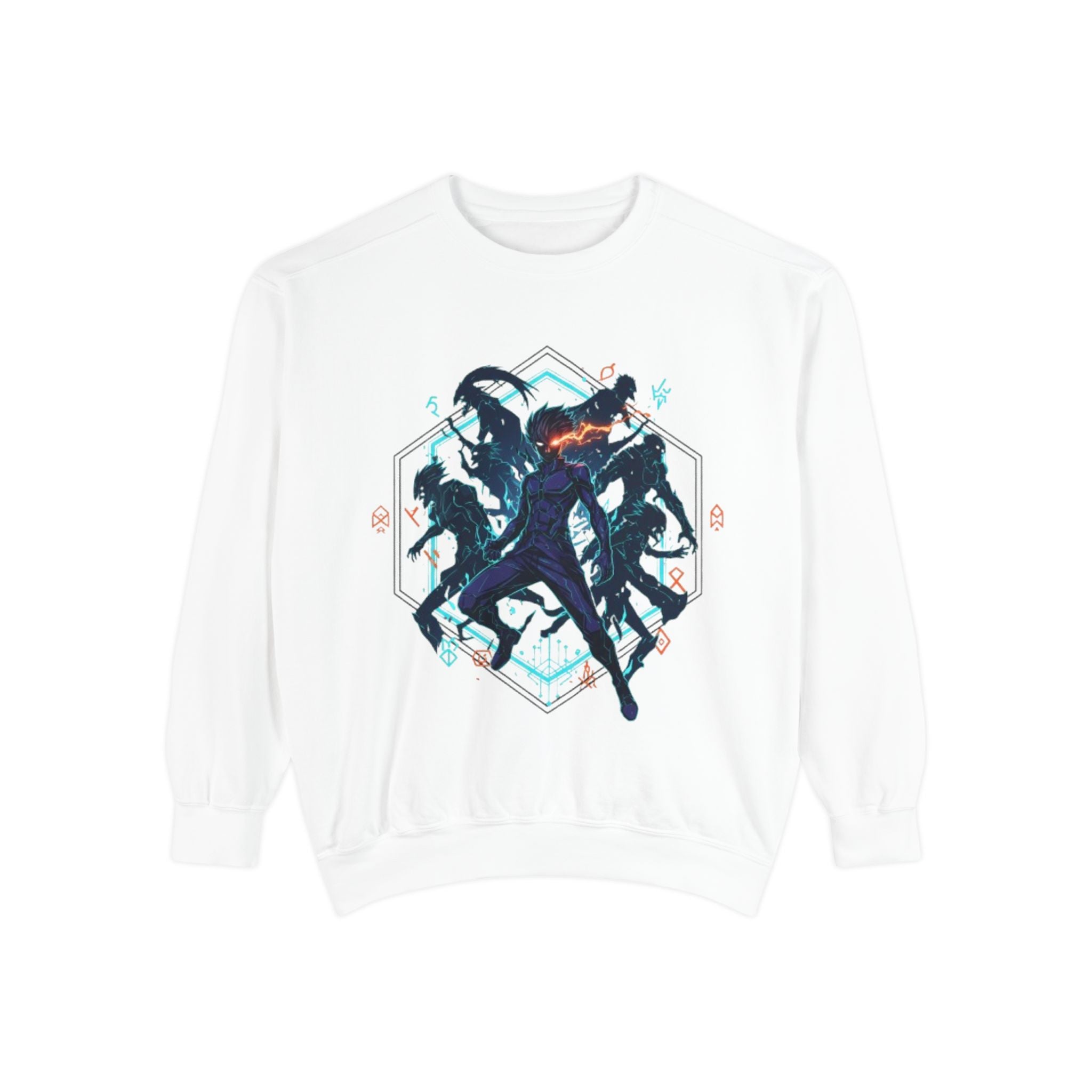 Action Squad Sweatshirt — Dynamic Shadow Fighters Graphic Crewneck
