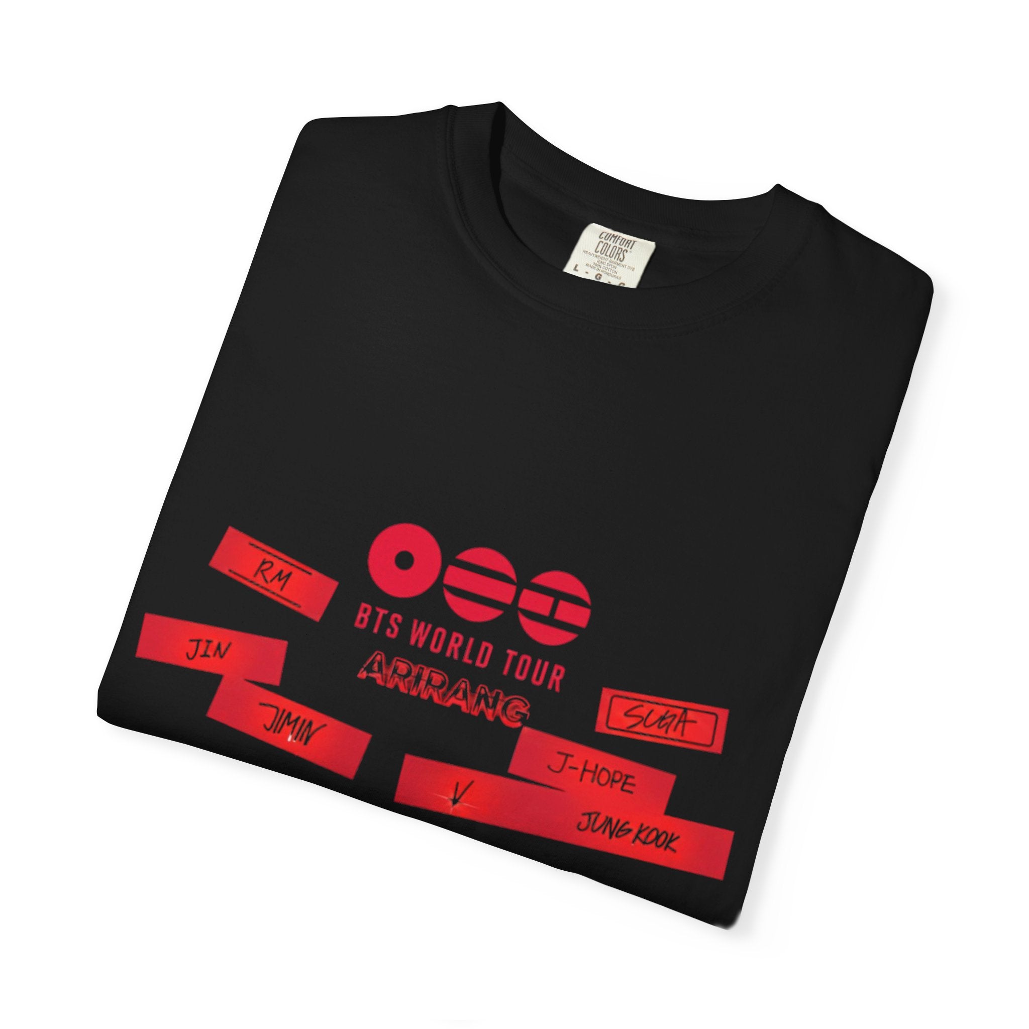 T-Shirt — Red Ribbon World Tour Graphic Tee (BTS World Tour Inspired)
