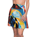 Bold Geometric AOP Print Skirt