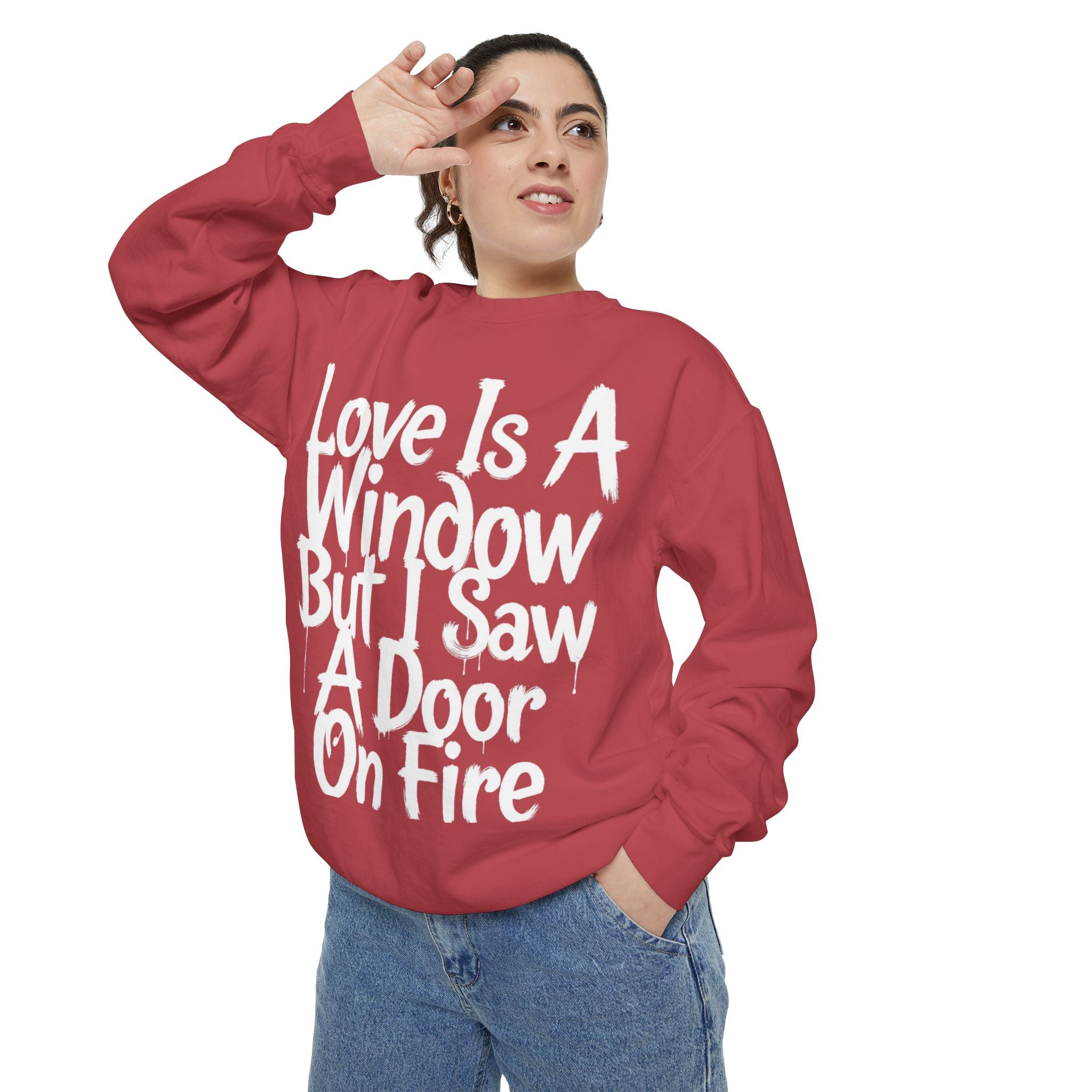 BTS - Love Is A Window But I Saw A Door On Fire Sweatshirt
