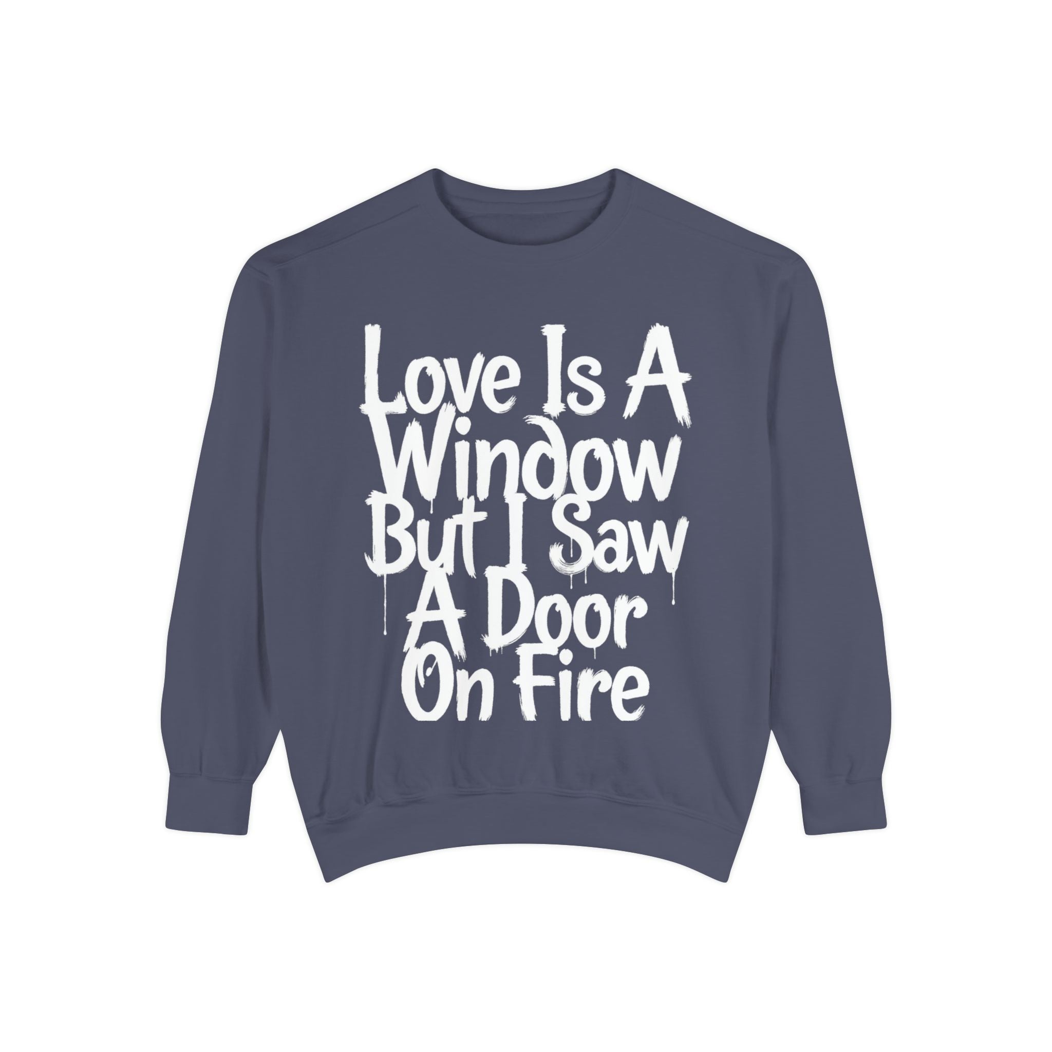 BTS - Love Is A Window But I Saw A Door On Fire Sweatshirt