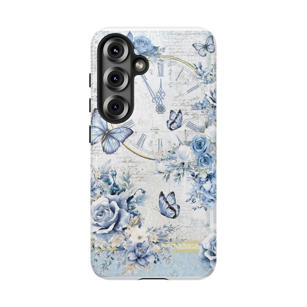 Vintage Blue Roses Tough Protective Phone Case