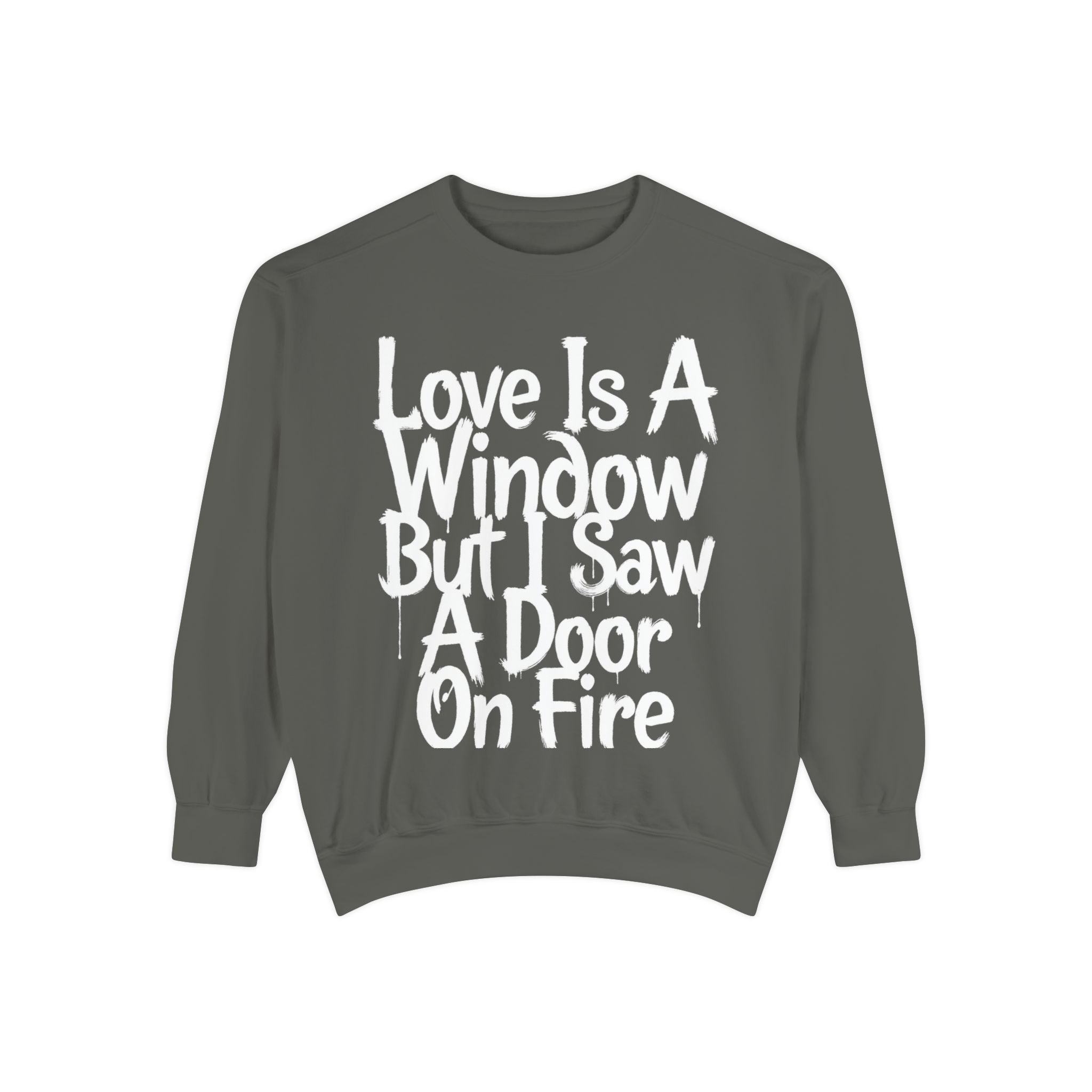 BTS - Love Is A Window But I Saw A Door On Fire Sweatshirt