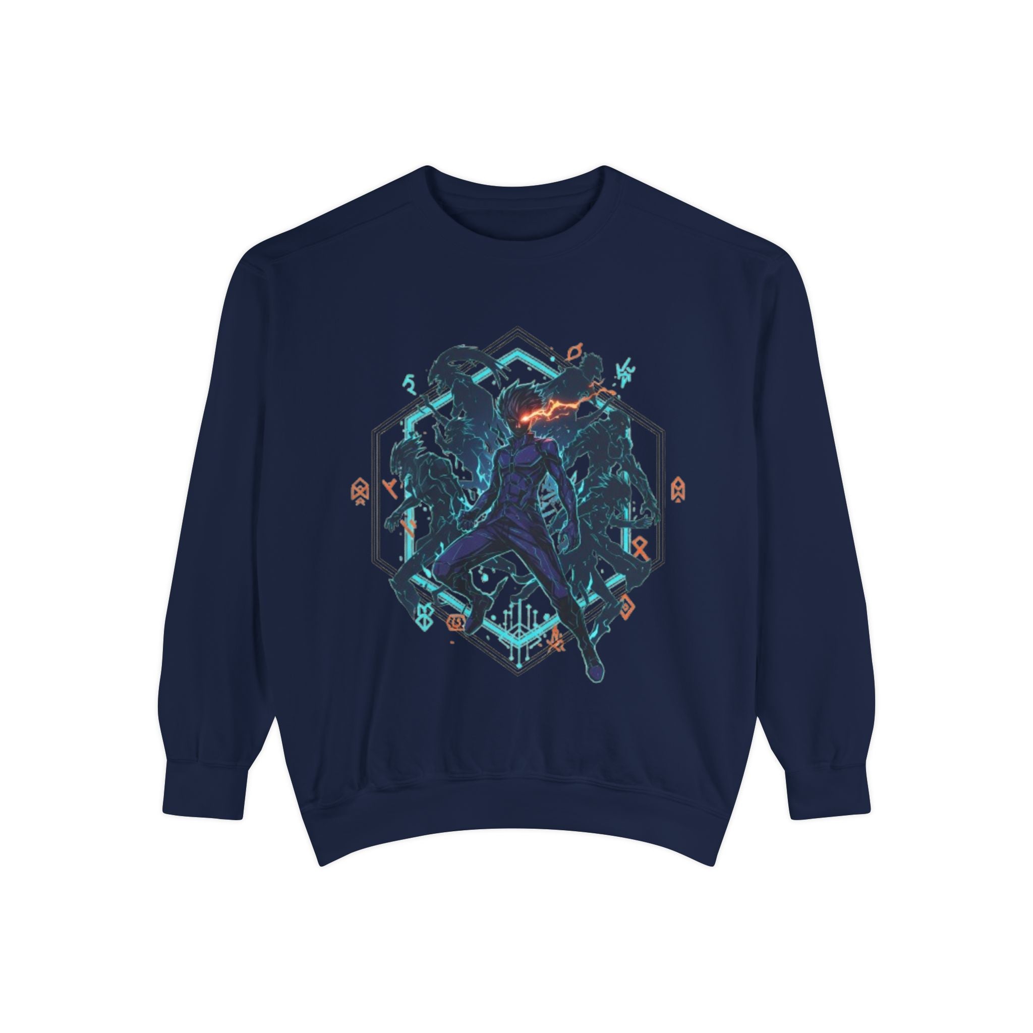 Action Squad Sweatshirt — Dynamic Shadow Fighters Graphic Crewneck