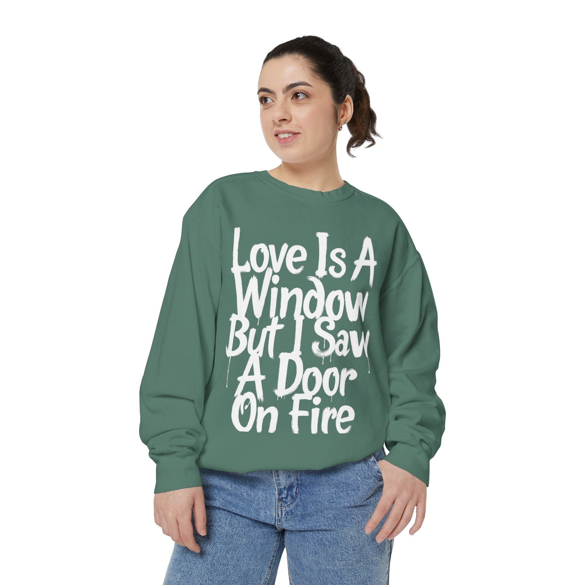 BTS - Love Is A Window But I Saw A Door On Fire Sweatshirt