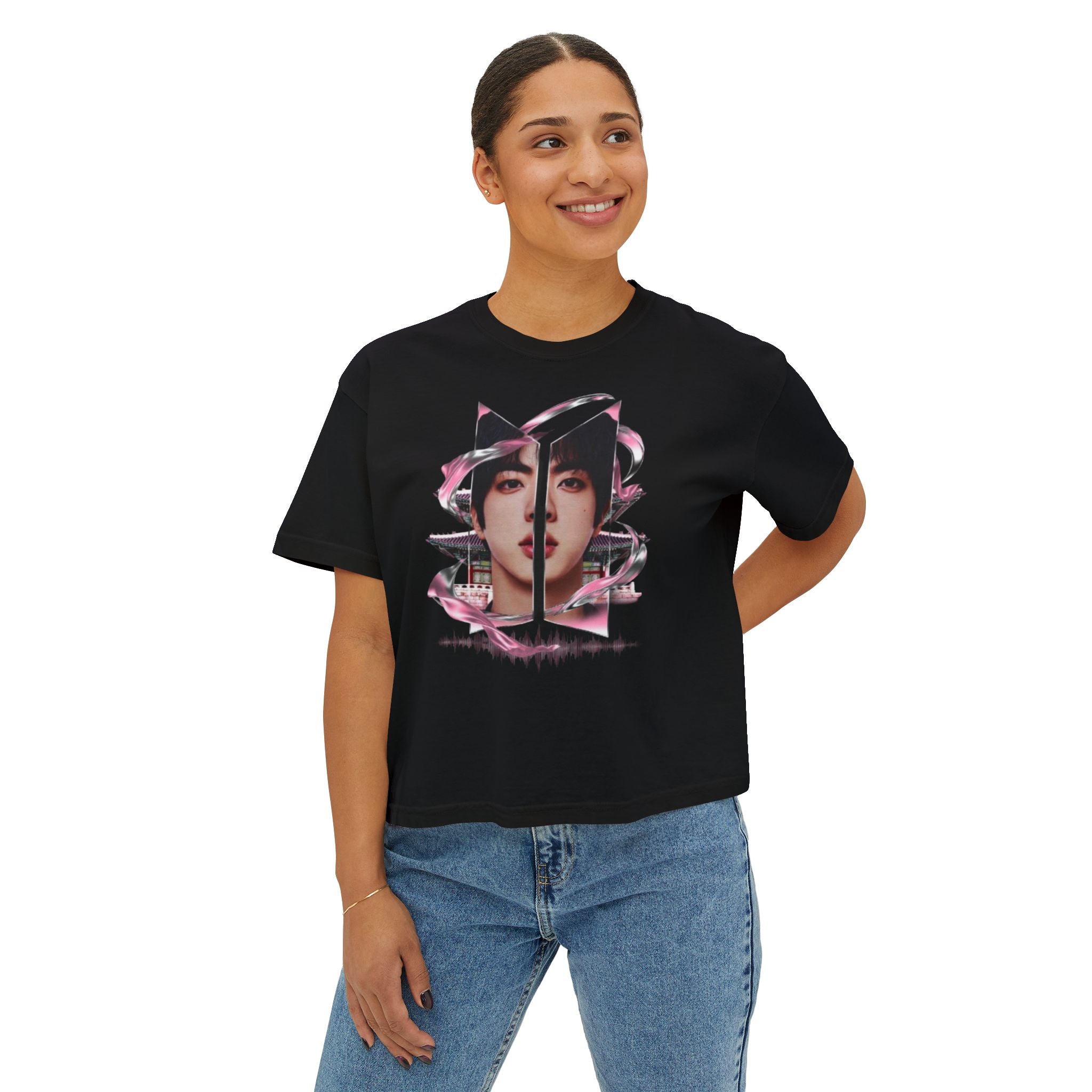 BTS JIN - Women's Boxy Tee (BTS World Tour Inspired)