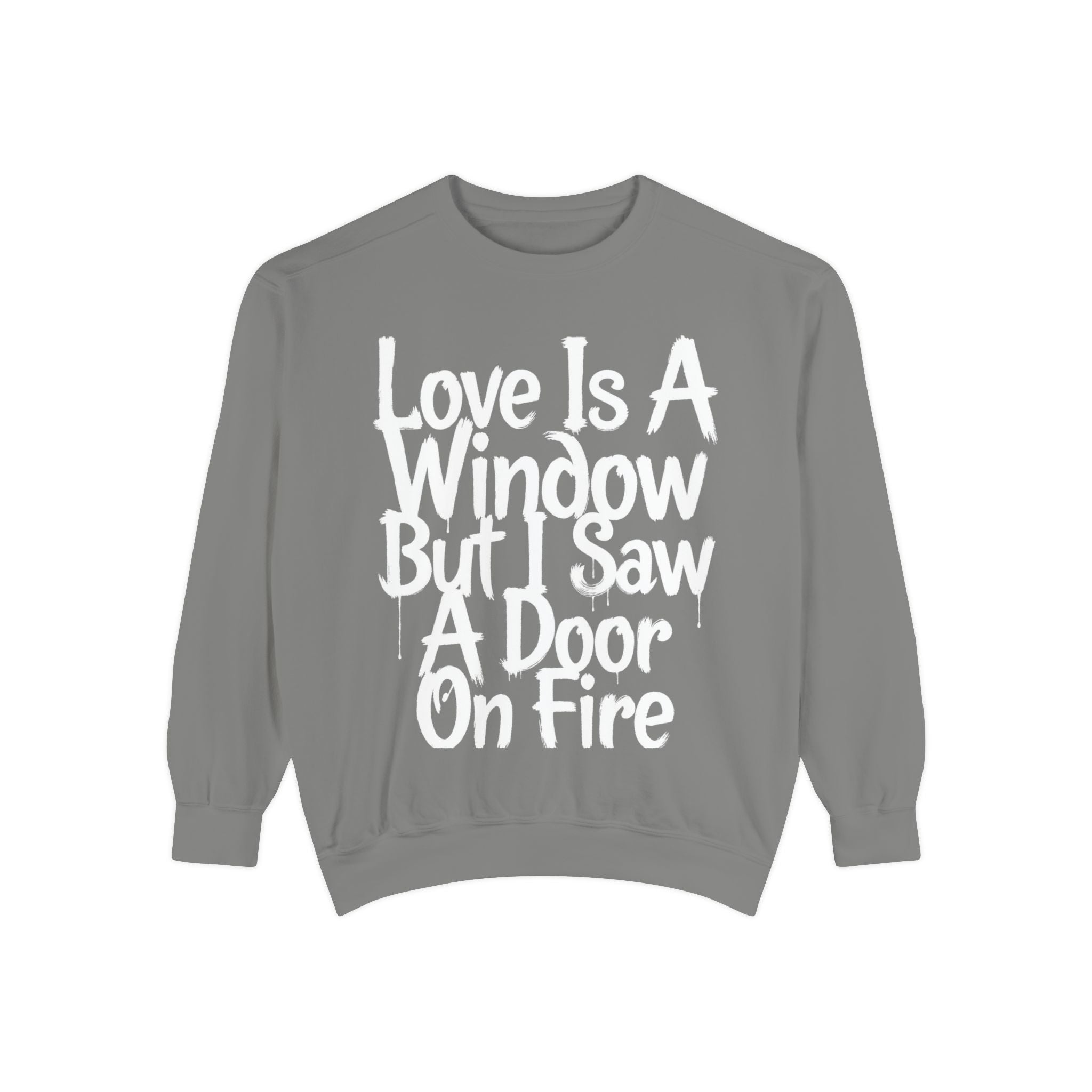 BTS - Love Is A Window But I Saw A Door On Fire Sweatshirt