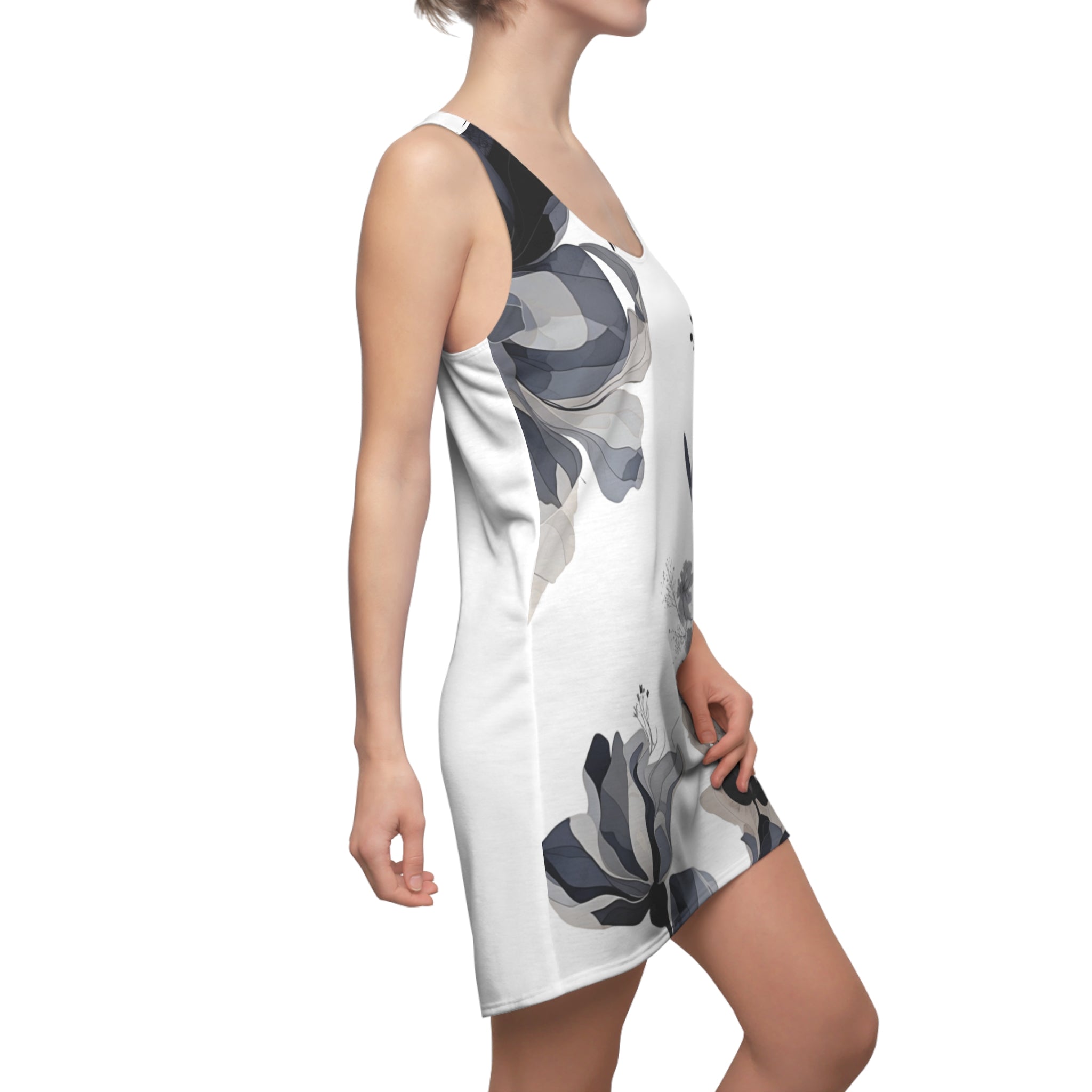 Floral Monochrome Dress