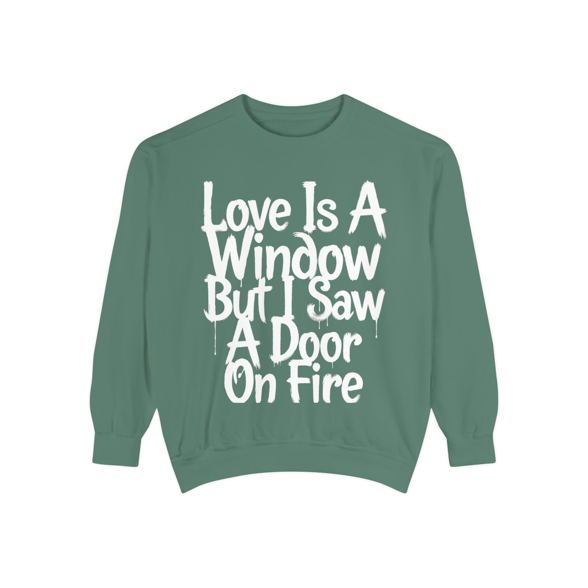 BTS - Love Is A Window But I Saw A Door On Fire Sweatshirt