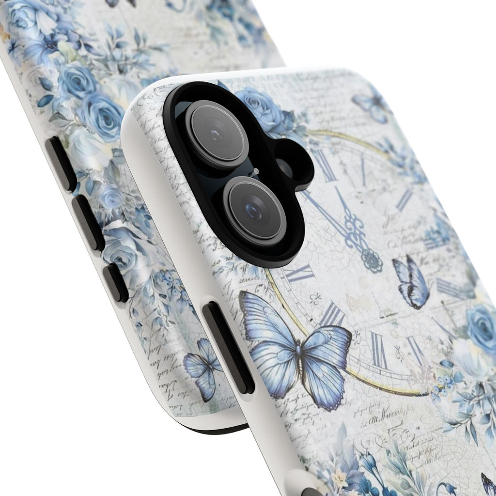 Vintage Blue Roses Tough Protective Phone Case