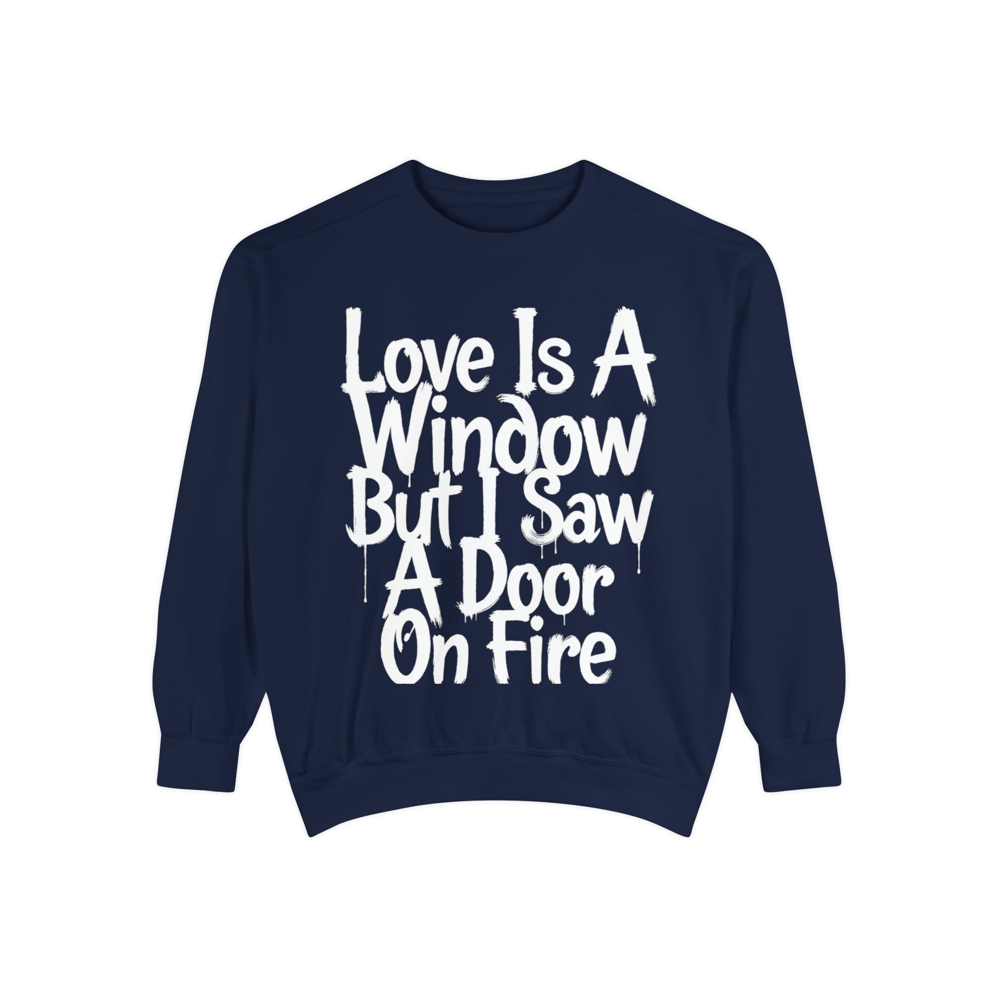 BTS - Love Is A Window But I Saw A Door On Fire Sweatshirt