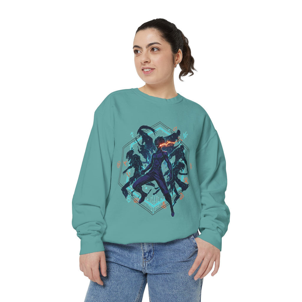 Action Squad Sweatshirt — Dynamic Shadow Fighters Graphic Crewneck