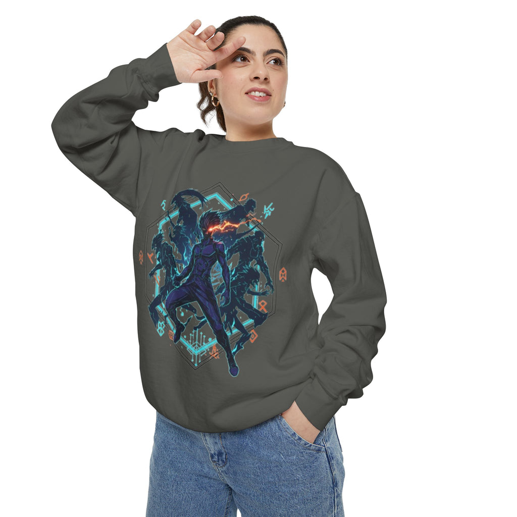 Action Squad Sweatshirt — Dynamic Shadow Fighters Graphic Crewneck