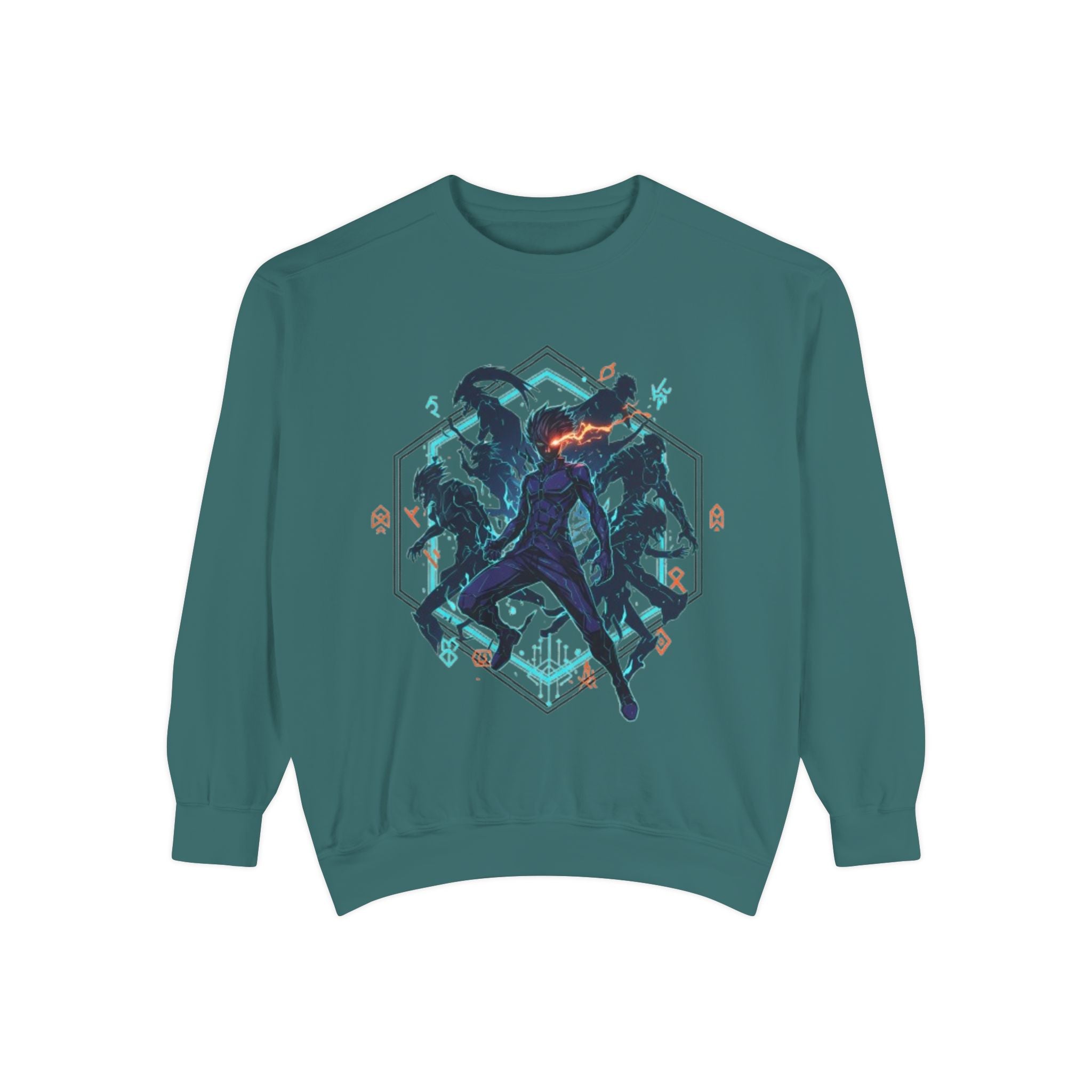 Action Squad Sweatshirt — Dynamic Shadow Fighters Graphic Crewneck