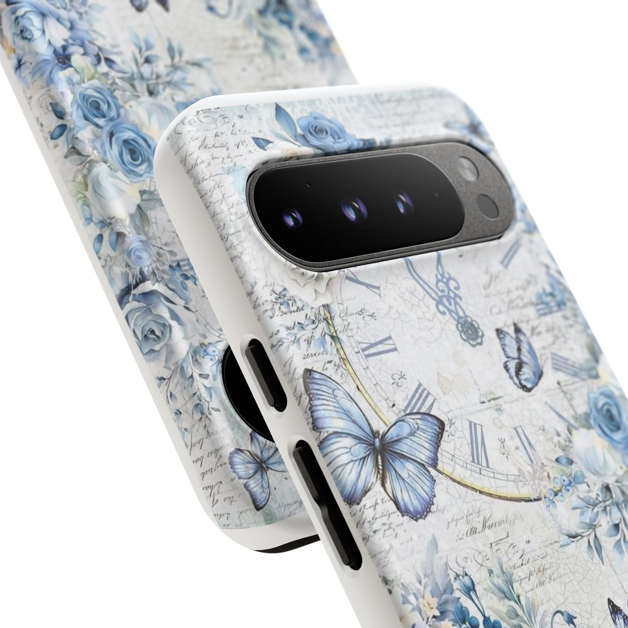 Vintage Blue Roses Tough Protective Phone Case