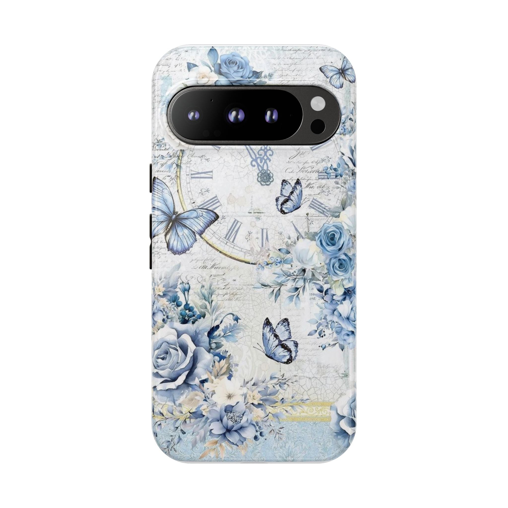 Vintage Blue Roses Tough Protective Phone Case