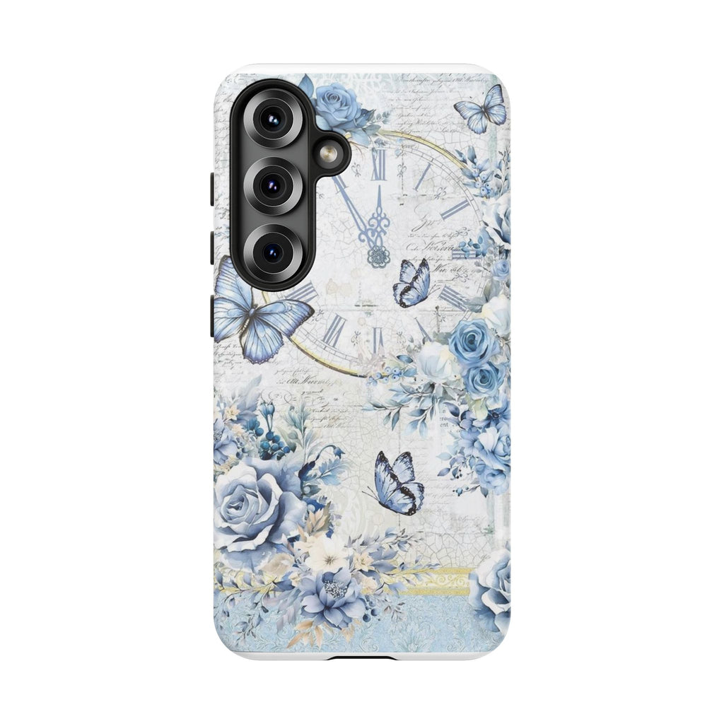 Vintage Blue Roses Tough Protective Phone Case