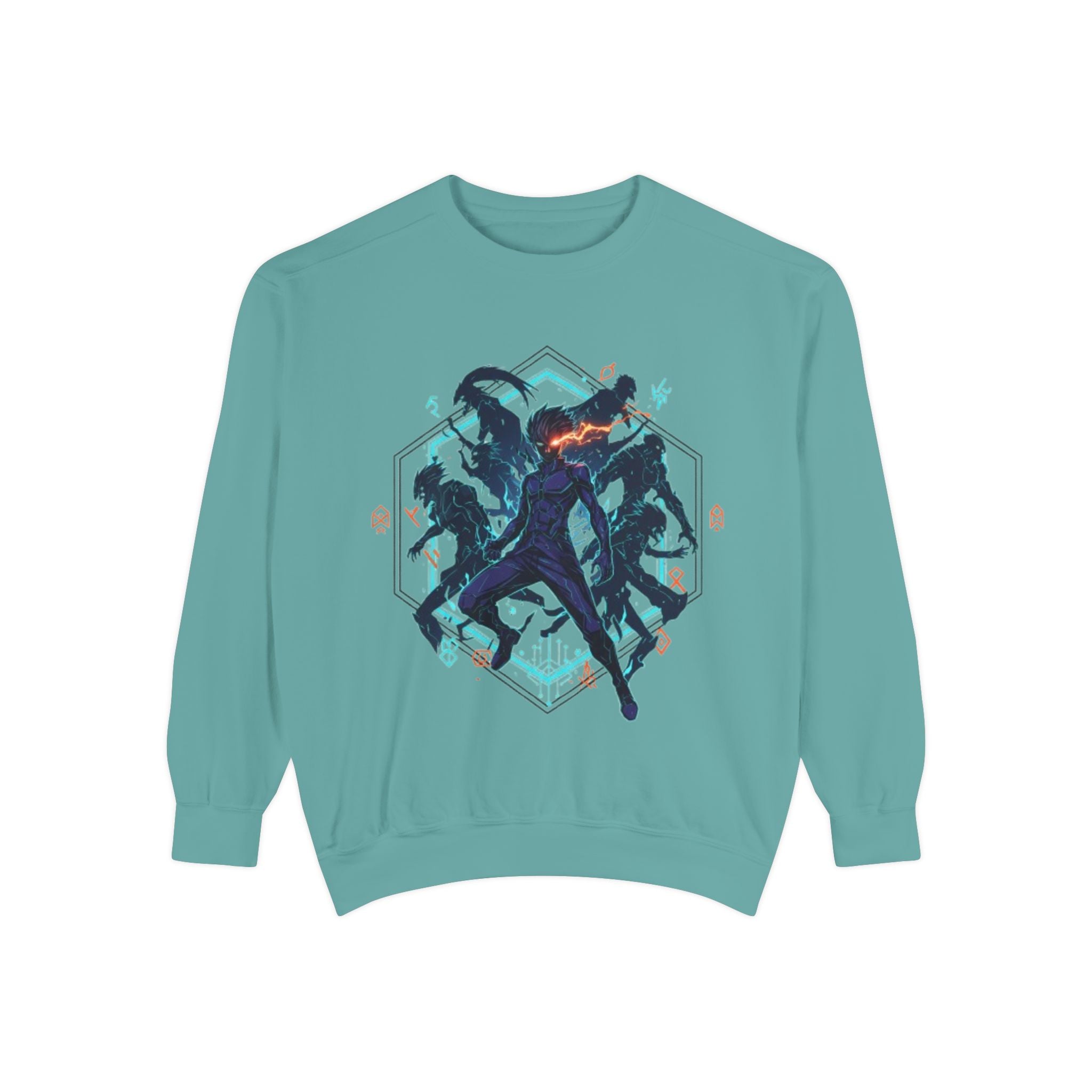 Action Squad Sweatshirt — Dynamic Shadow Fighters Graphic Crewneck