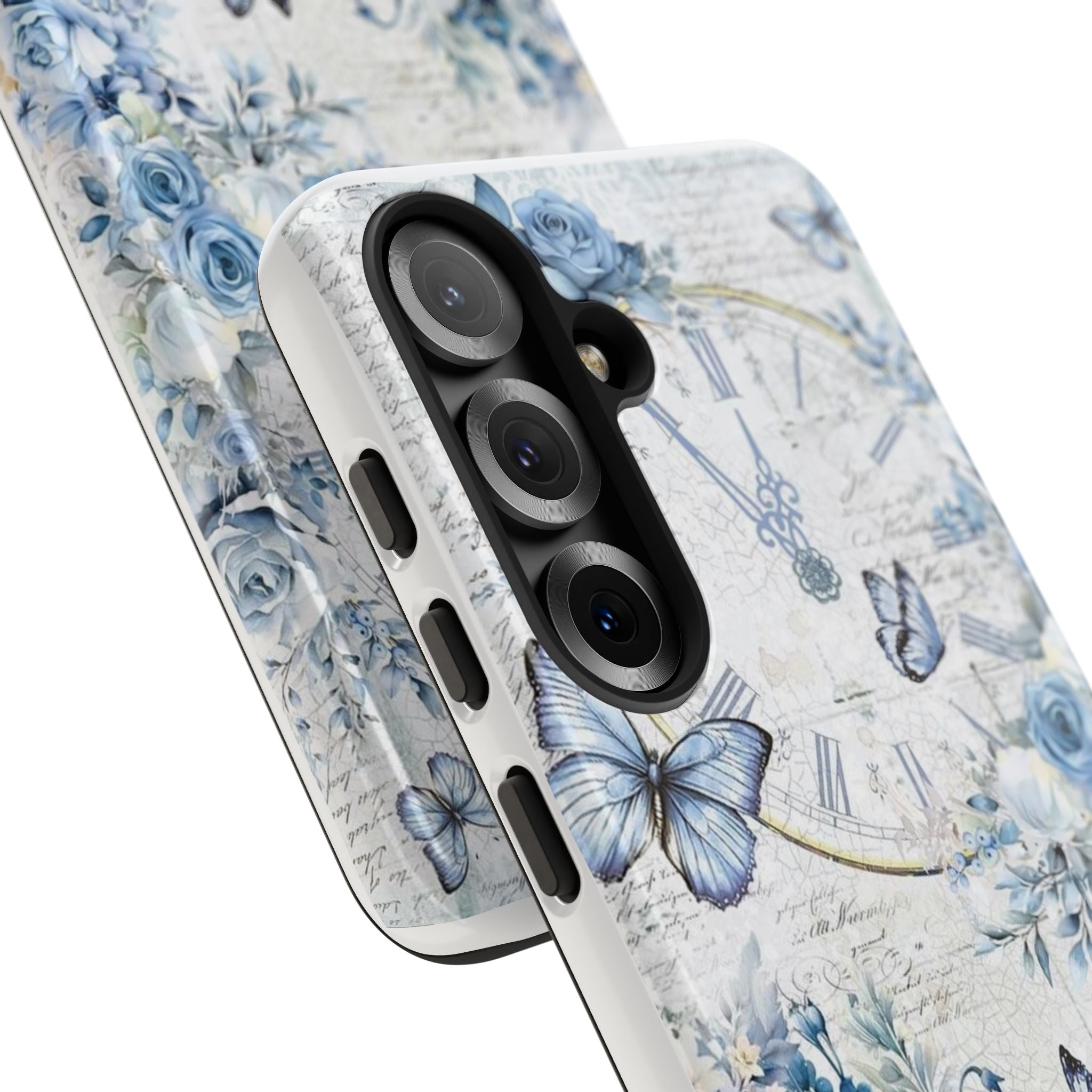 Vintage Blue Roses Tough Protective Phone Case