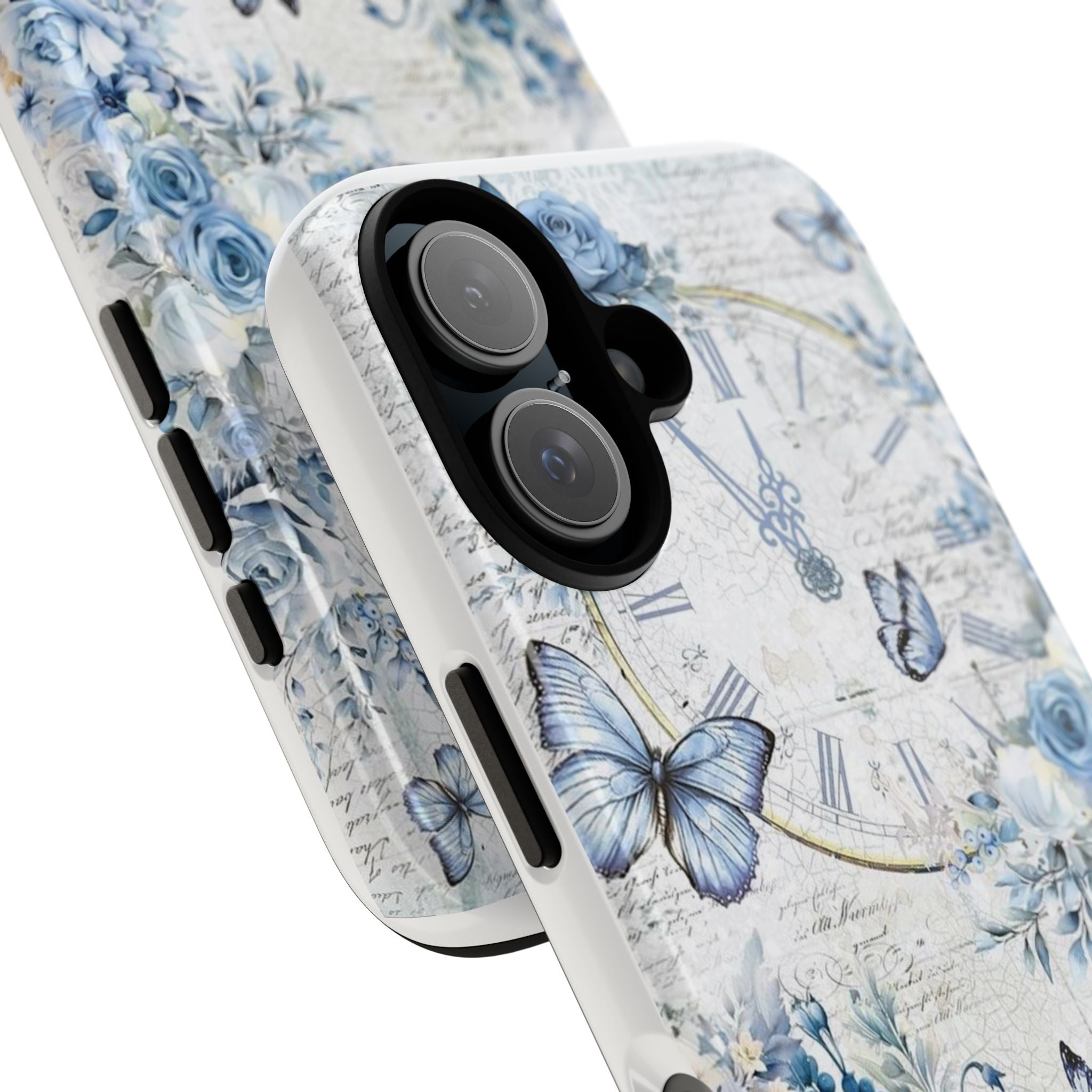 Vintage Blue Roses Tough Protective Phone Case