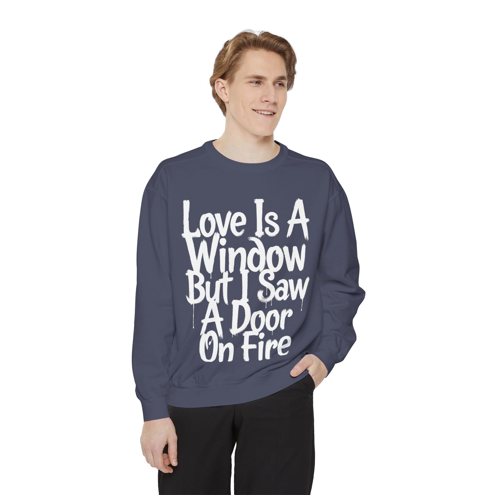 BTS - Love Is A Window But I Saw A Door On Fire Sweatshirt