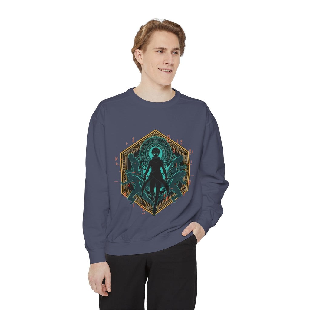 Alien Queen Graphic Sweatshirt — Cosmic Cephalopod Silhouette