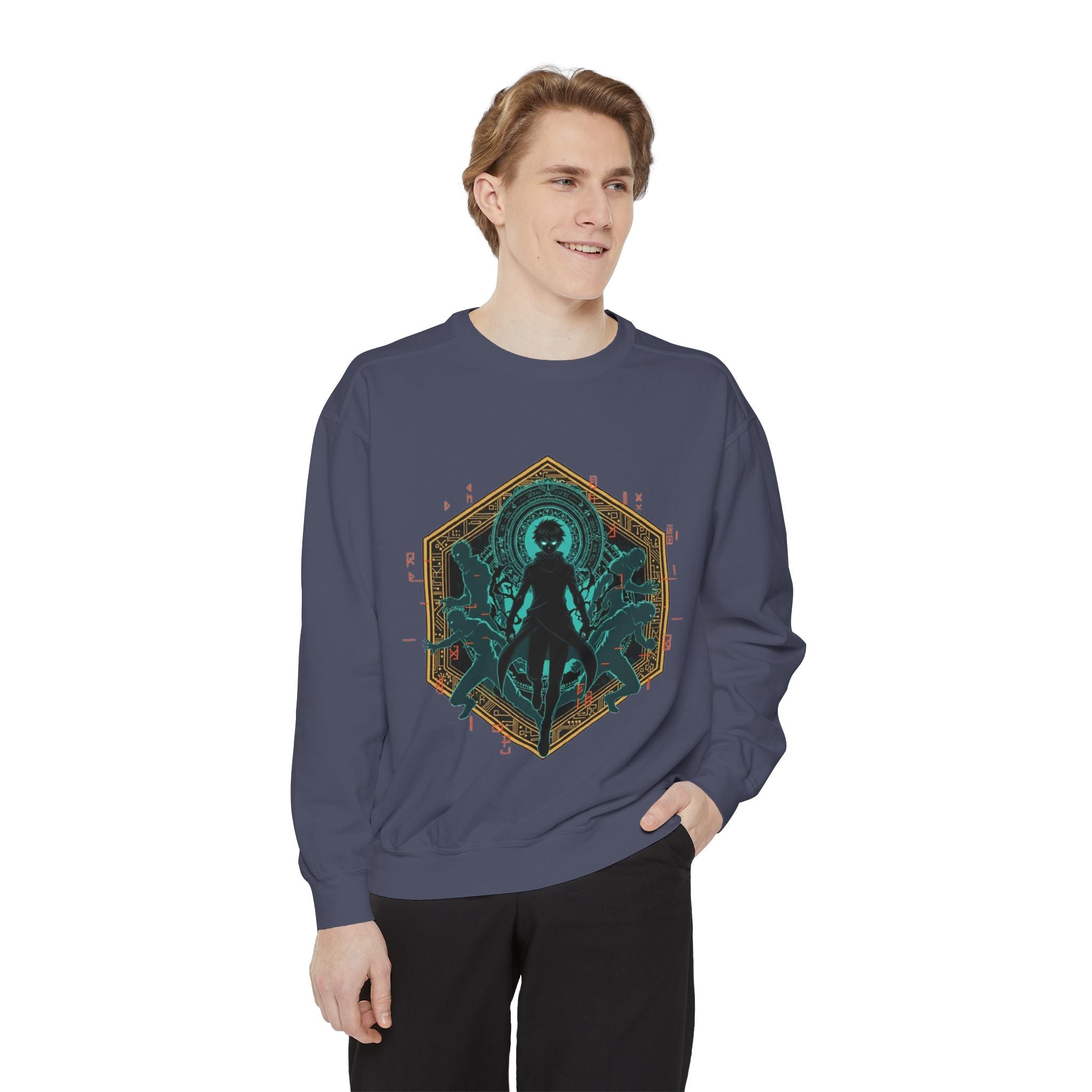 Alien Queen Graphic Sweatshirt — Cosmic Cephalopod Silhouette
